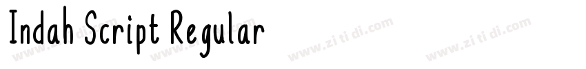 Indah Script Regular字体转换